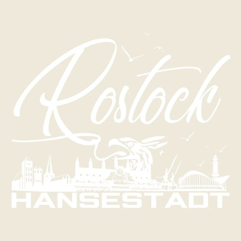 Rostock - Hansestadt - Silhouette