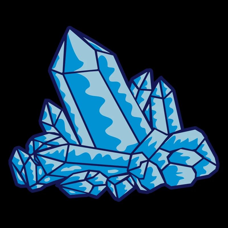 Cristal gemme bleu