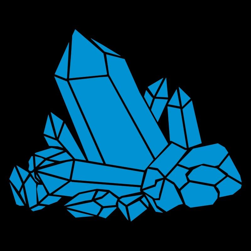 Clipart cristal bleu