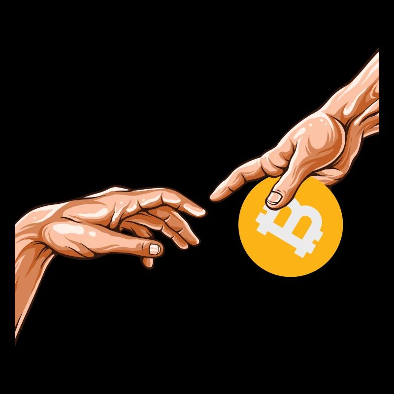 Bitcoin Création peinture Crypto Bitcoin BTC