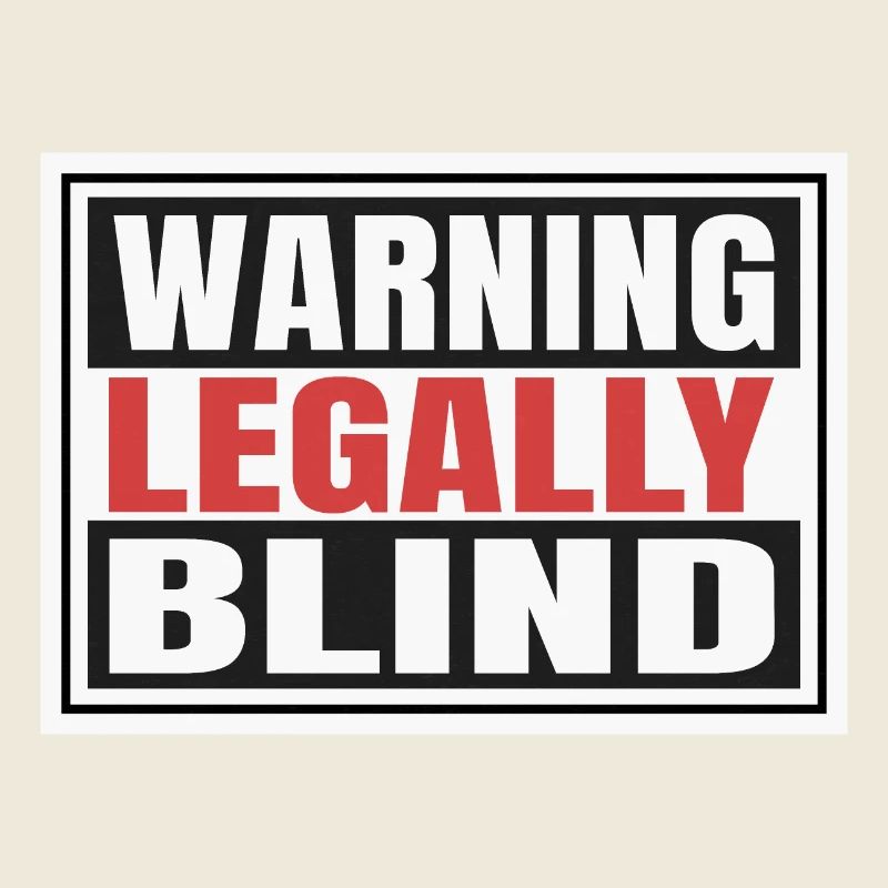 Rechtlich blinde Warnung