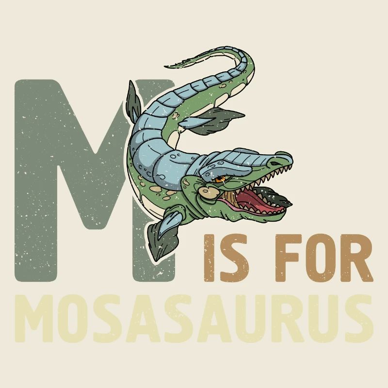 Reptilien Urzeit Mosasaurus Spruch Geschenk