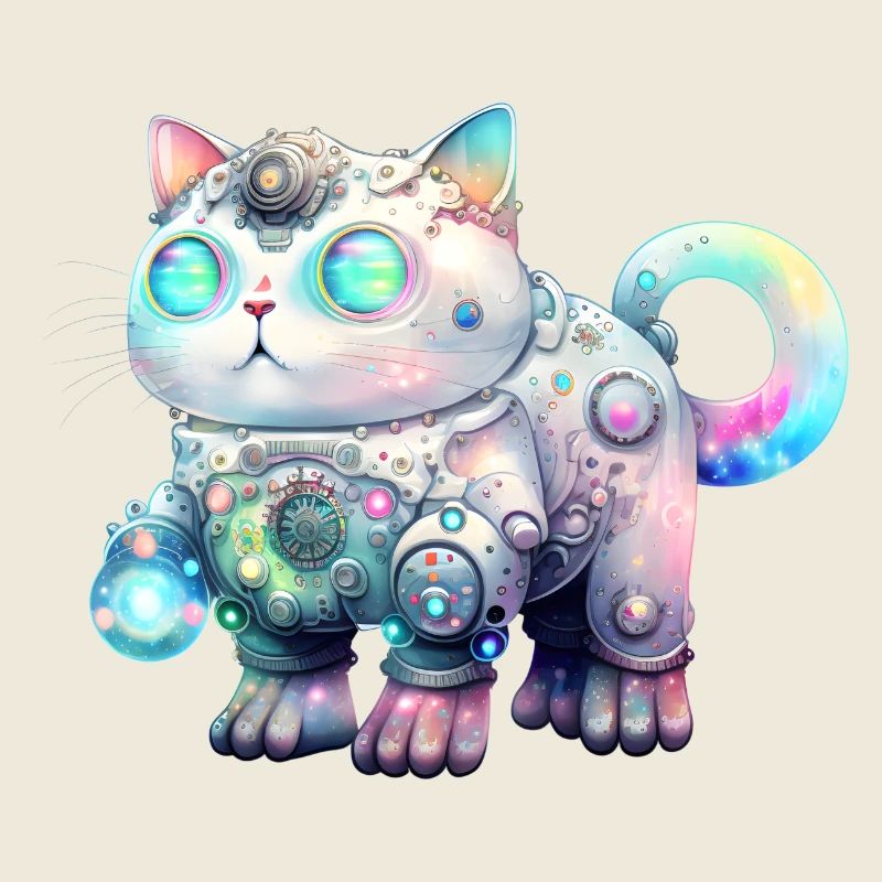 Kawaii Robot Cat