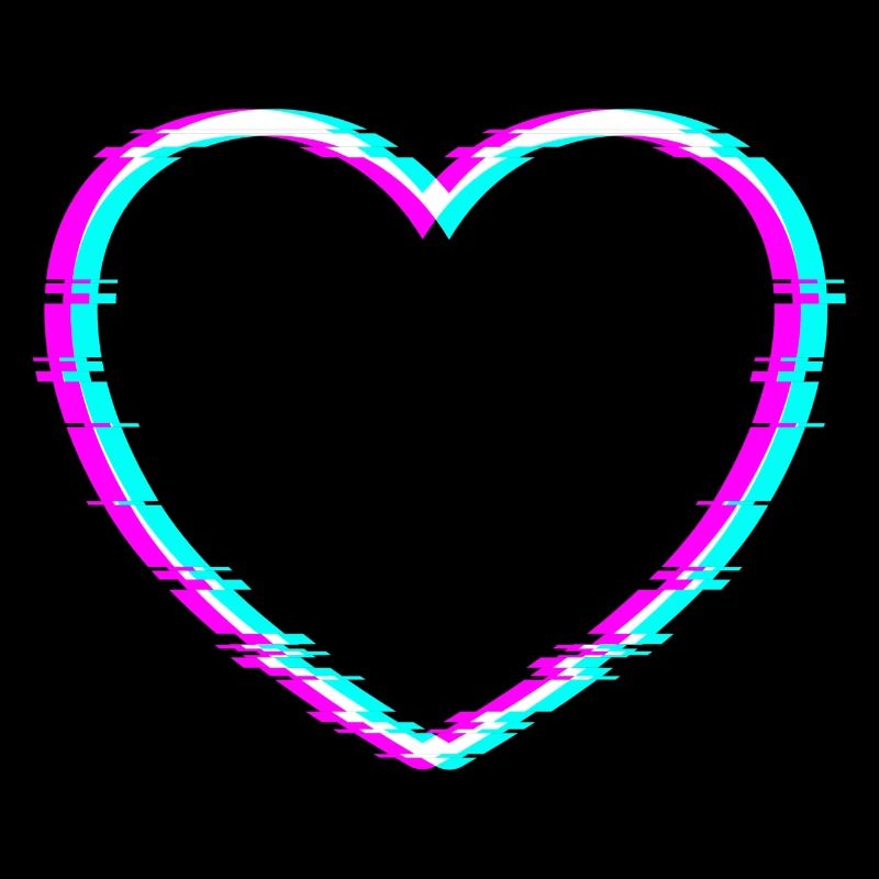 Heart | With cool digital distortion effect