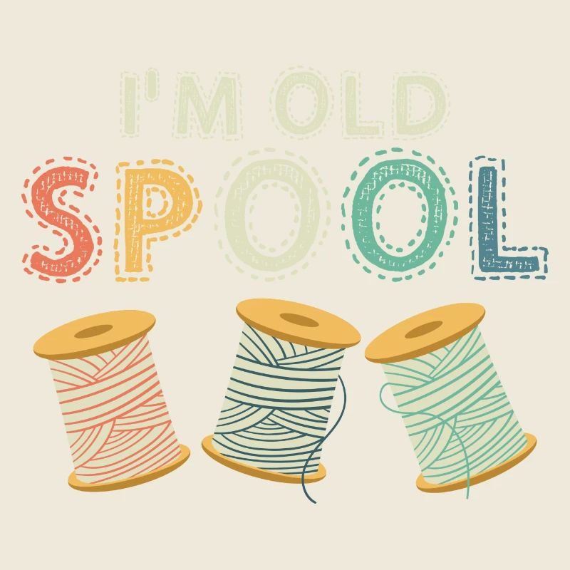 Je suis vieux Spool Machine à coudre Crafting