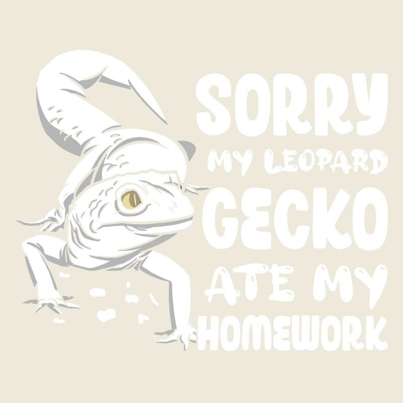 Désolé mon gecko léopard a mangé mes devoirs reptile Liz