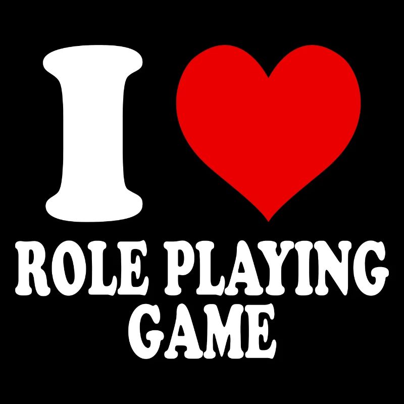 Ich liebe Rollenspiel RPG Herz Lustig