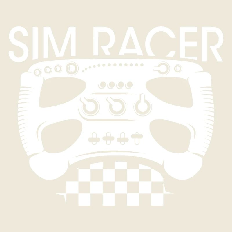 Simracer Volant Drapeau à damier jeu Formule Racing