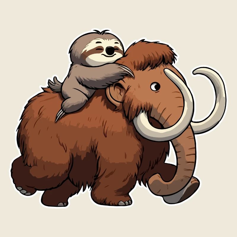 Woolly Mammoth Mammoths Mammoth Gift Sloth