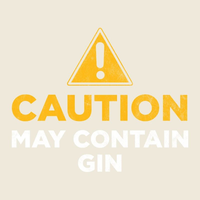 Peut contenir du gin