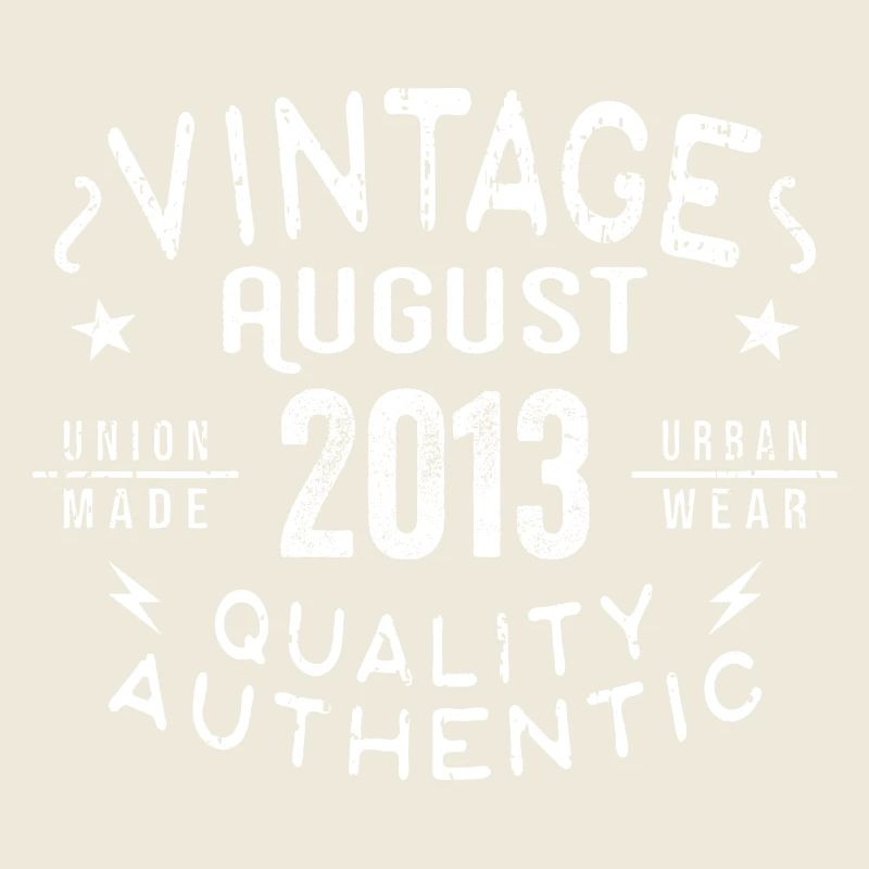 August 2013 Birthday Gift August 2013 Retro