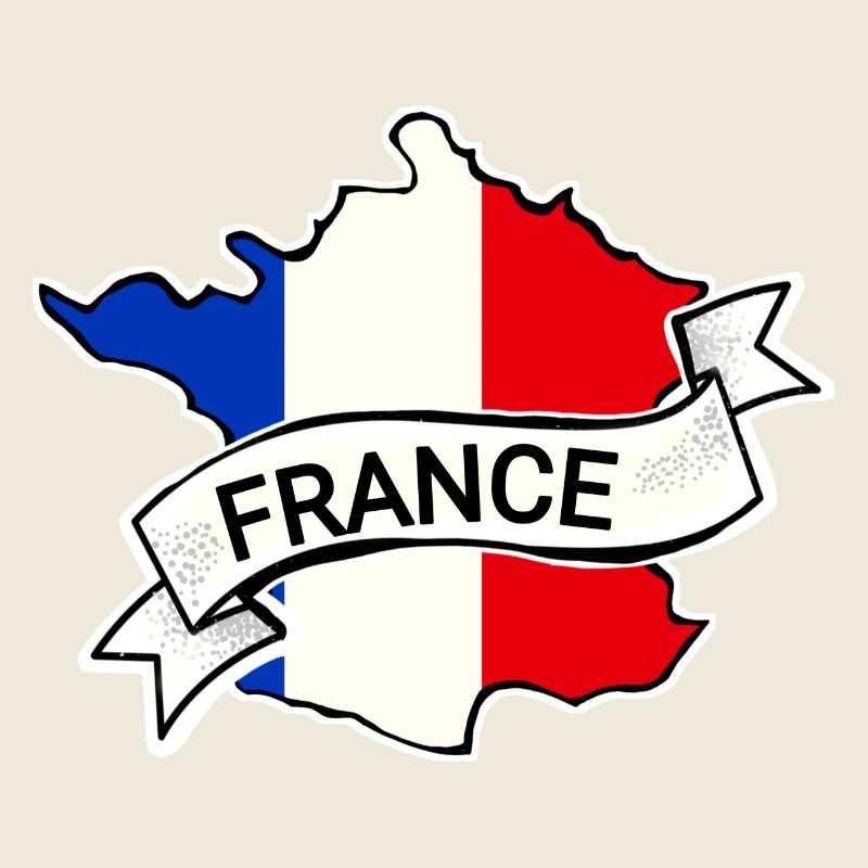 France - Flag - Map