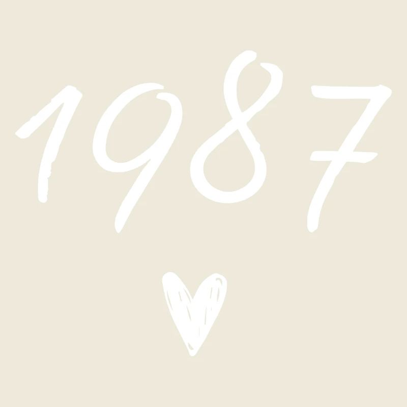 1987 coeur anniversaire
