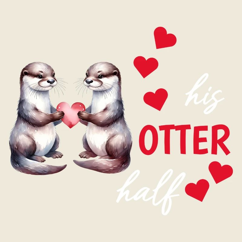 Otter half liebe geschenk