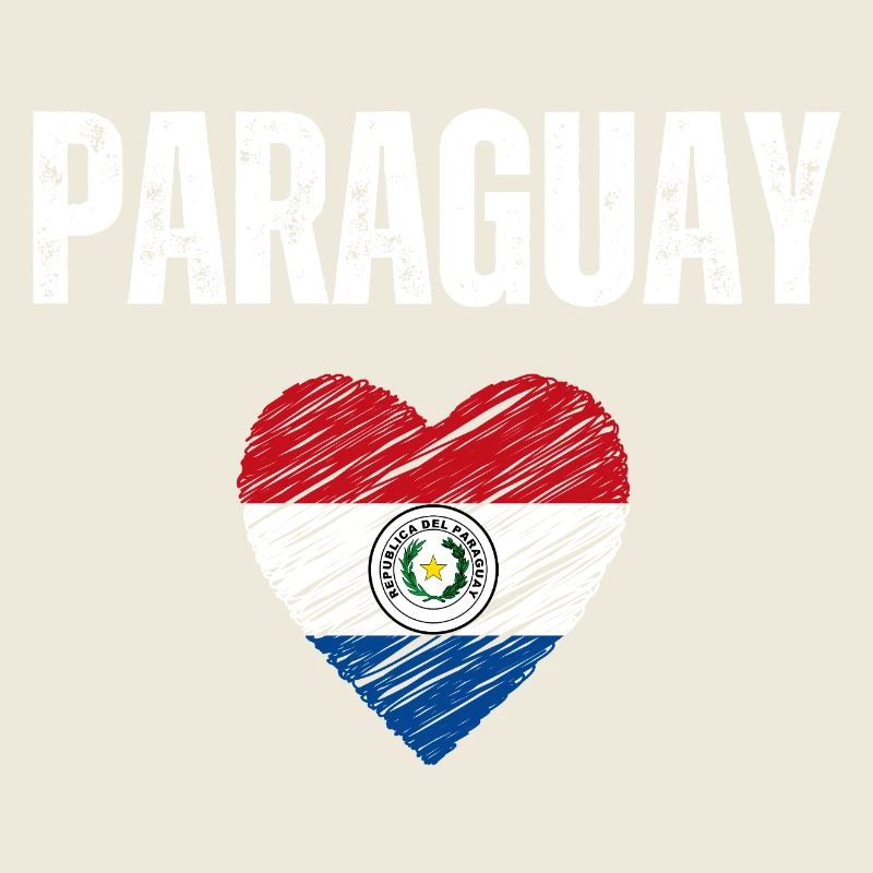 J’aime le Paraguay, drapeau du Paraguay