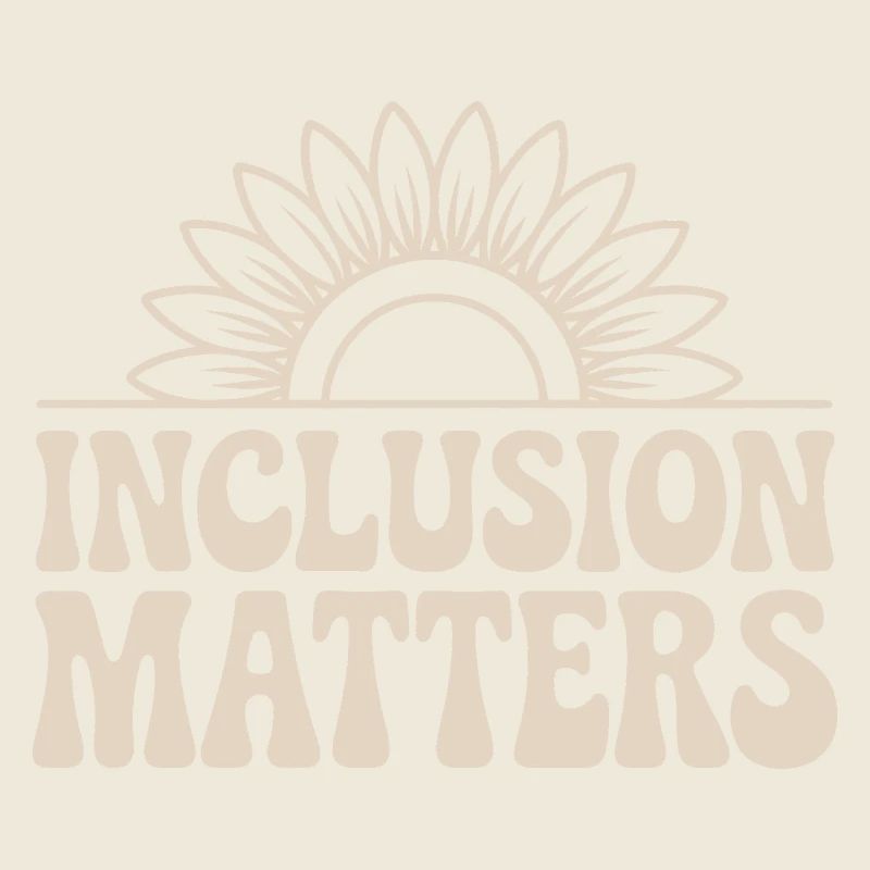 Inclusion counts Sun design with flower
