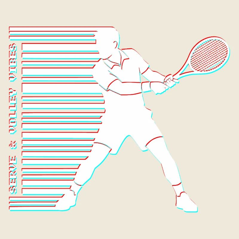 Tennis Glitch Barcode Sweat à capuche