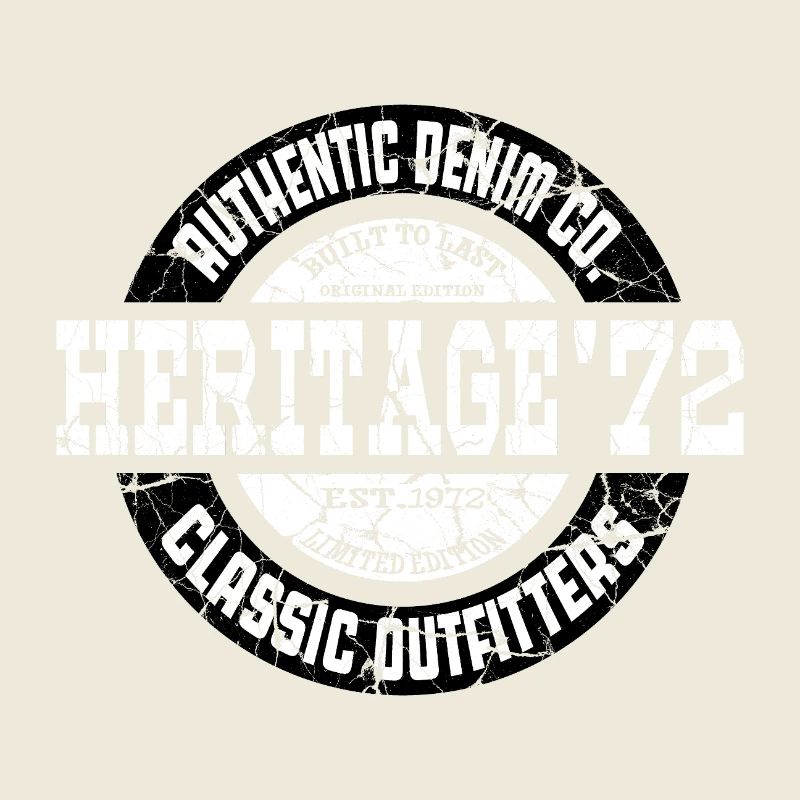 Heritage ’72 Authentic Denim Co. Vintage Style