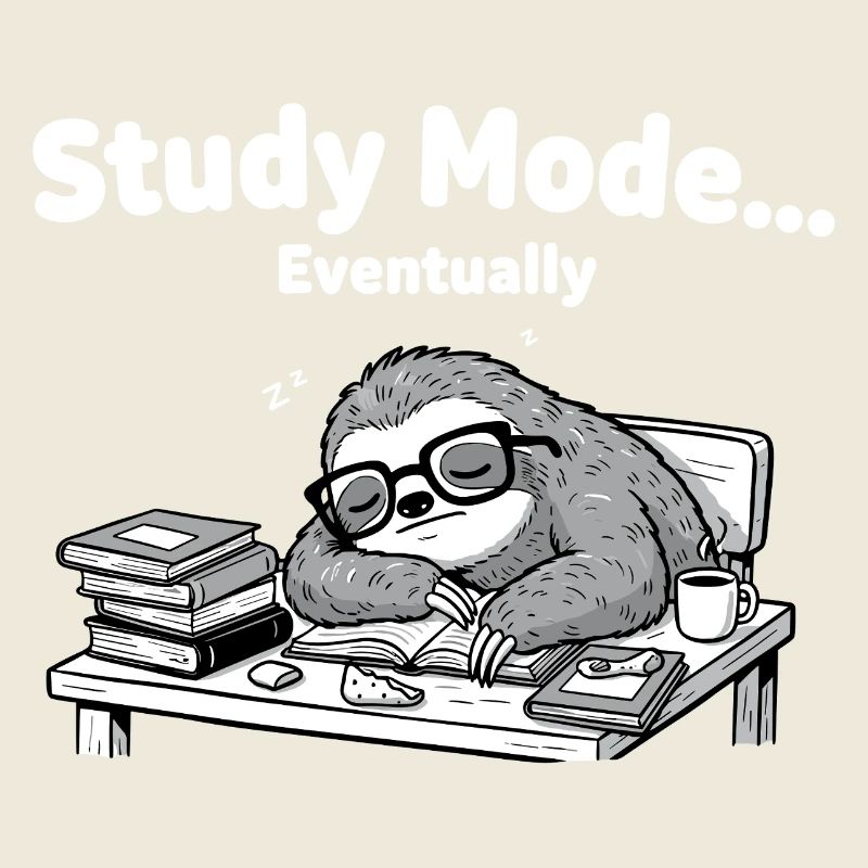 Schlafmodus Sloth am Schreibtisch