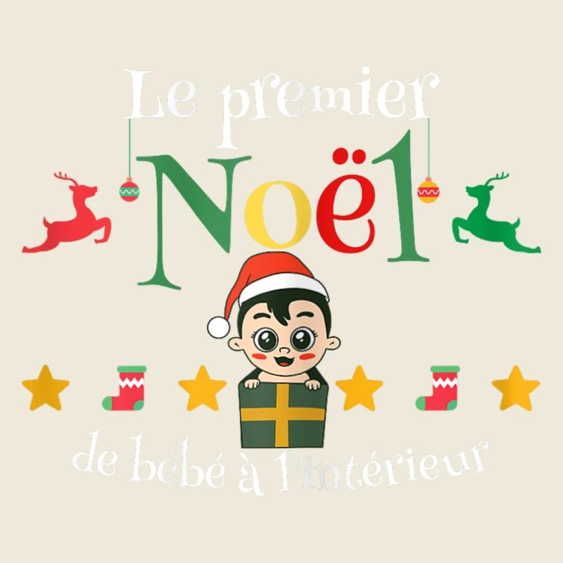 Babys erstes Weihnachten in der Hause, werdende Mutter