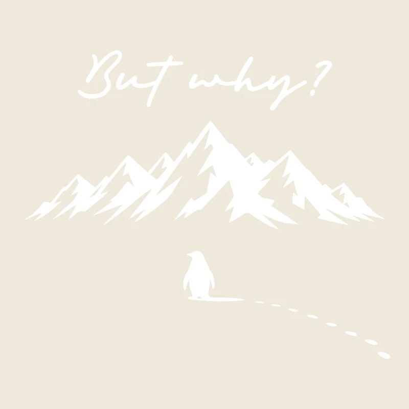 Pinguin Meme But why? Schneespur Eisberg Antarktis