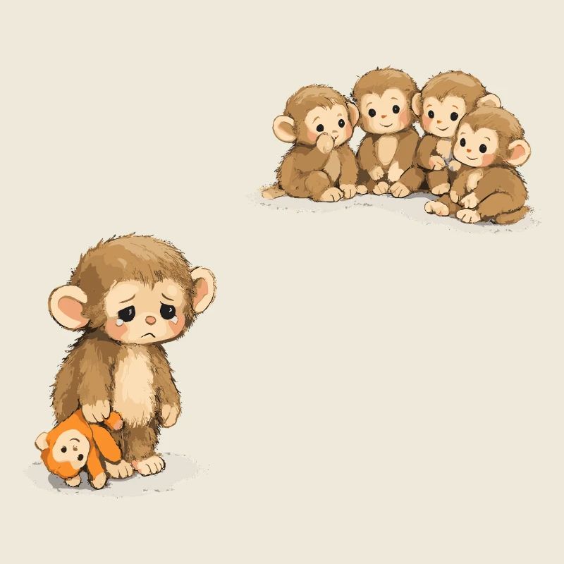 Baby Monkey Punch - Viral Sad Monkey