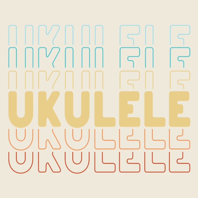 Ukulele typography