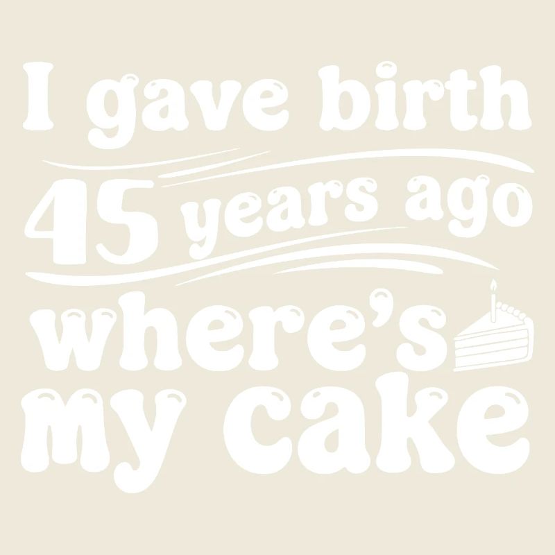 Anniversaire il y a 45 ans – gâteau ?