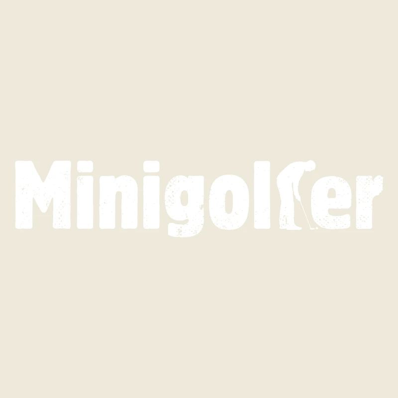 Minigolfer Minigolf - Miniatur Golf - Bahnengolf