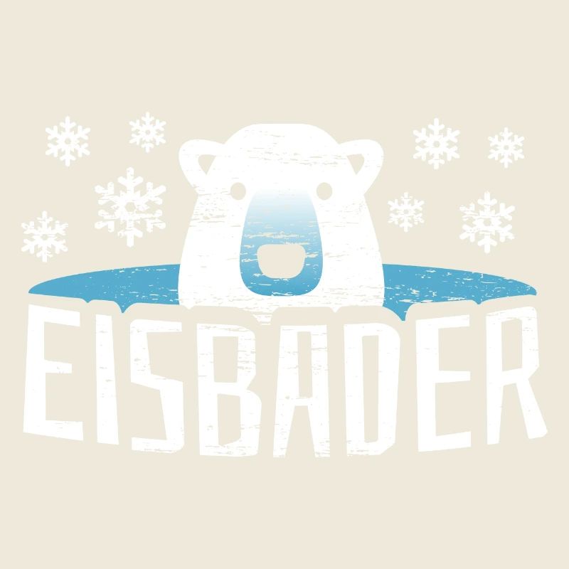 Eisbär Eisbaden Eisbad