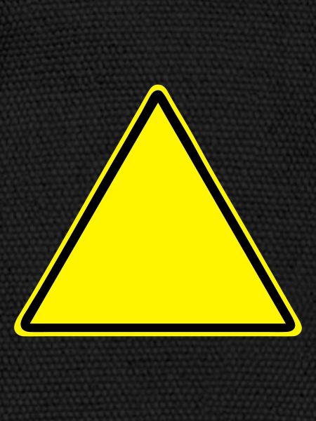 Warnschild Blanko