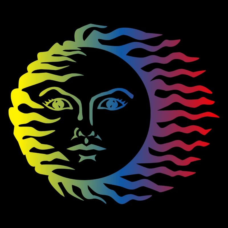 Sonne Symbol bunt