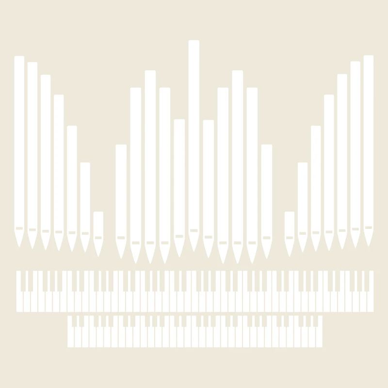 Orgue avec conception de clavier