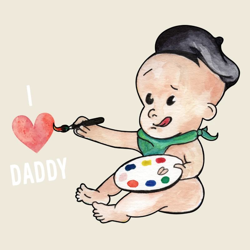 Le bébé aime papa