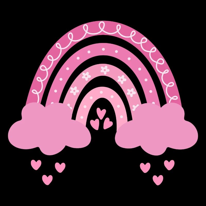 Boho arc-en-ciel rose fille naissance bébé douche de bébé