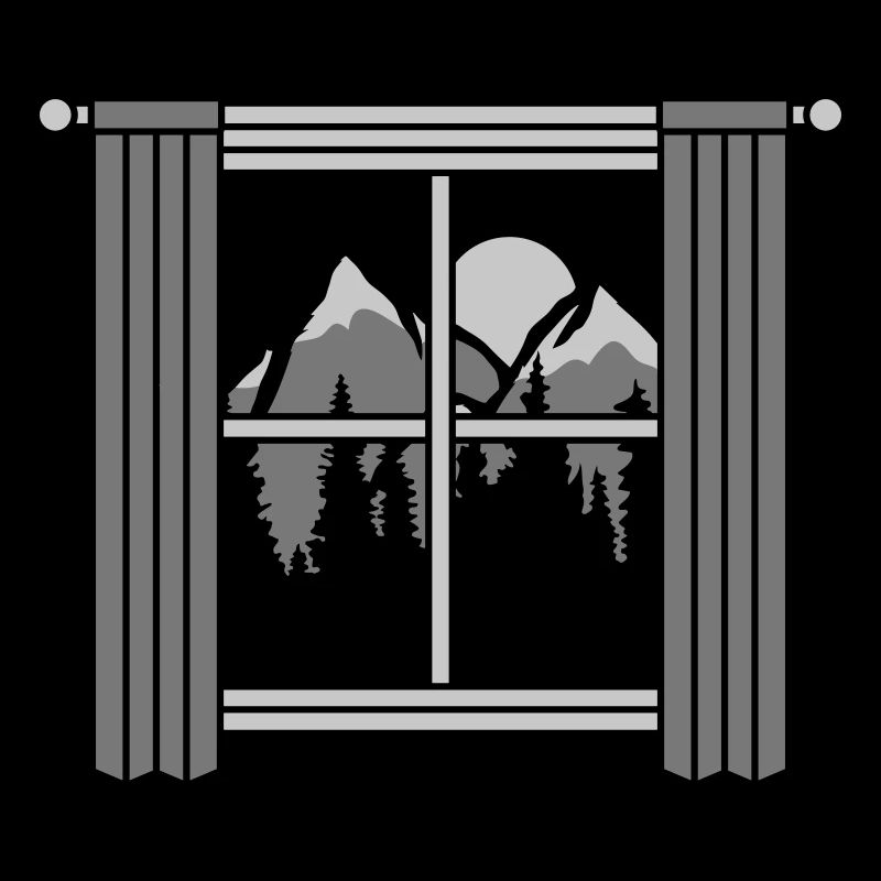 Moon Mountains View Window