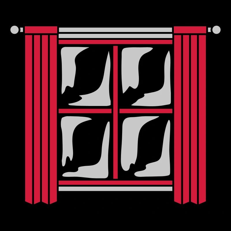 Dark Night Window Wood