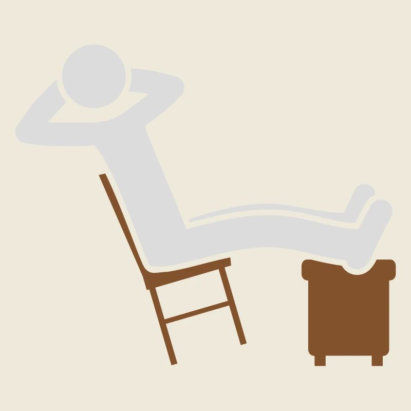 Chillen Mann Stuhl Icon