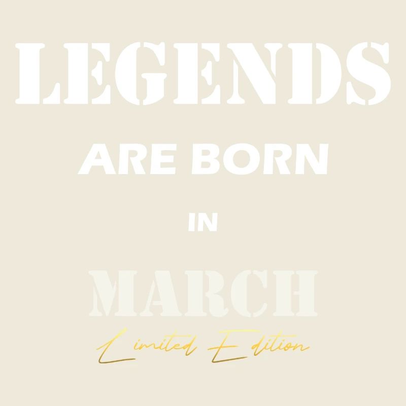 March Legends Geschenk white