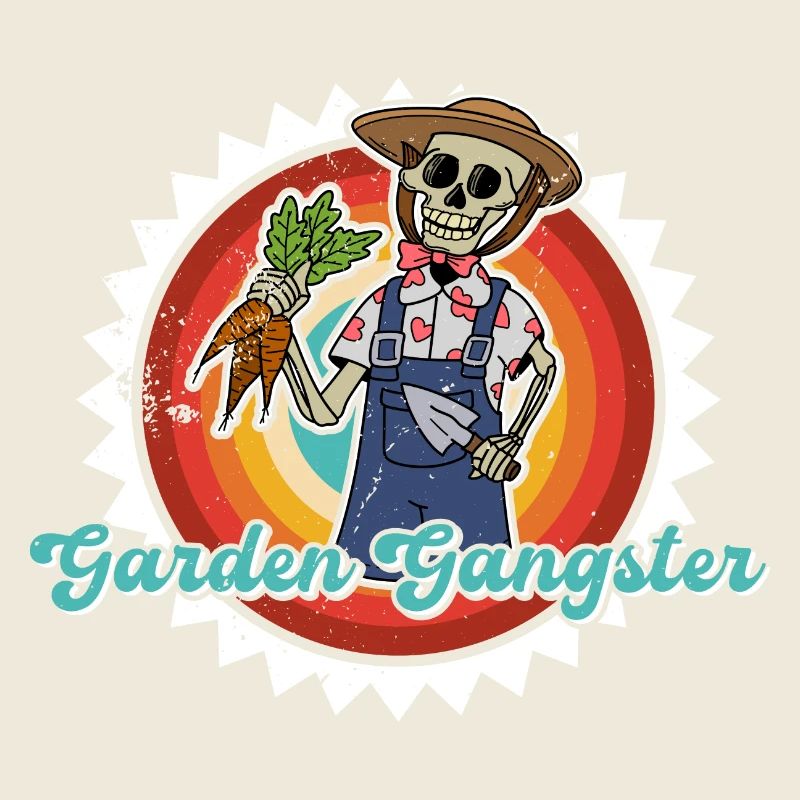 Skeleton Halloween Spooky Gardener Garden Flower