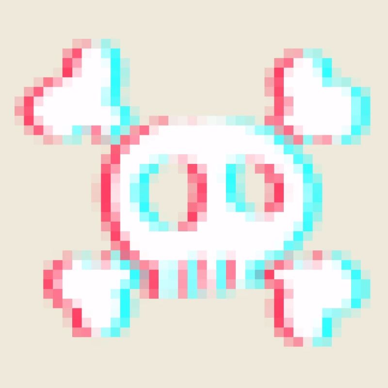 Mosaïque de crânes et d’os