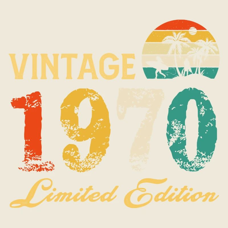 Vintage 1970 Edition Limitée Made In 1970 Anniversaire