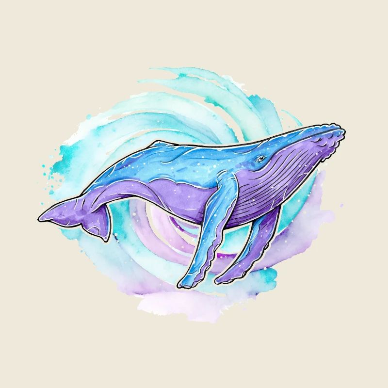 Humpback Whale Watercolor