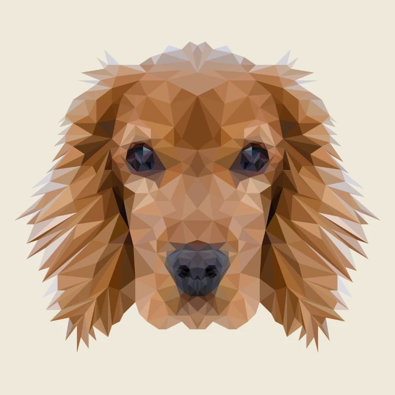 Cocker Spaniel Hund Polygondesign