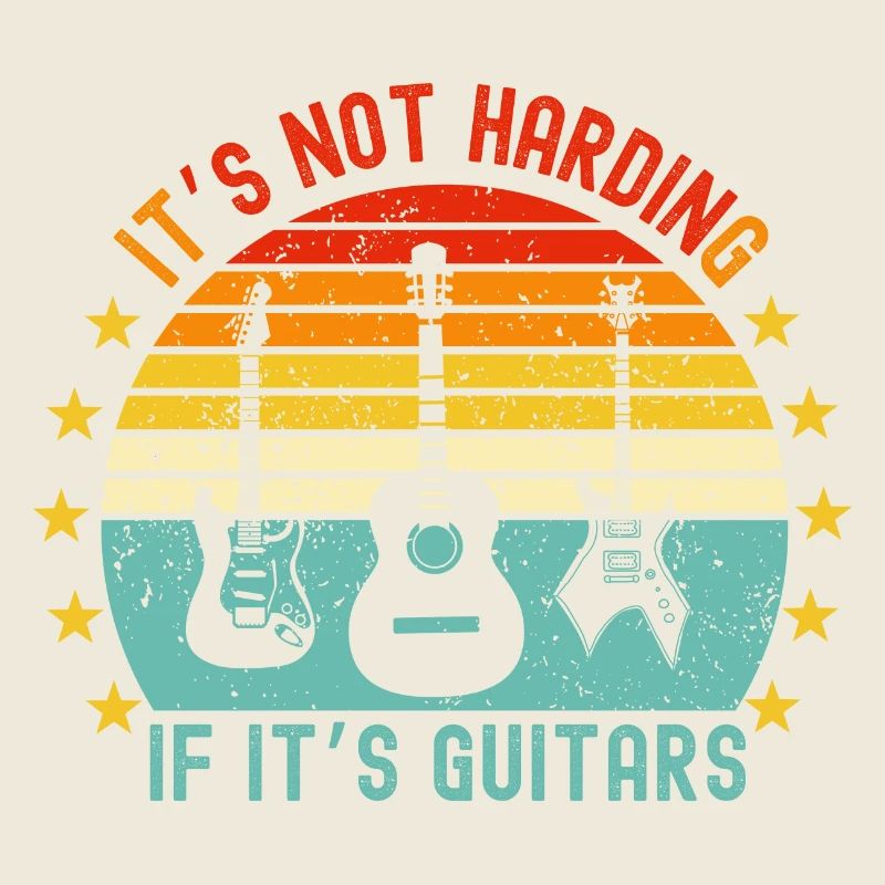 IT'S NOT HARDING IF IT'S GUITARS - Funny guitar