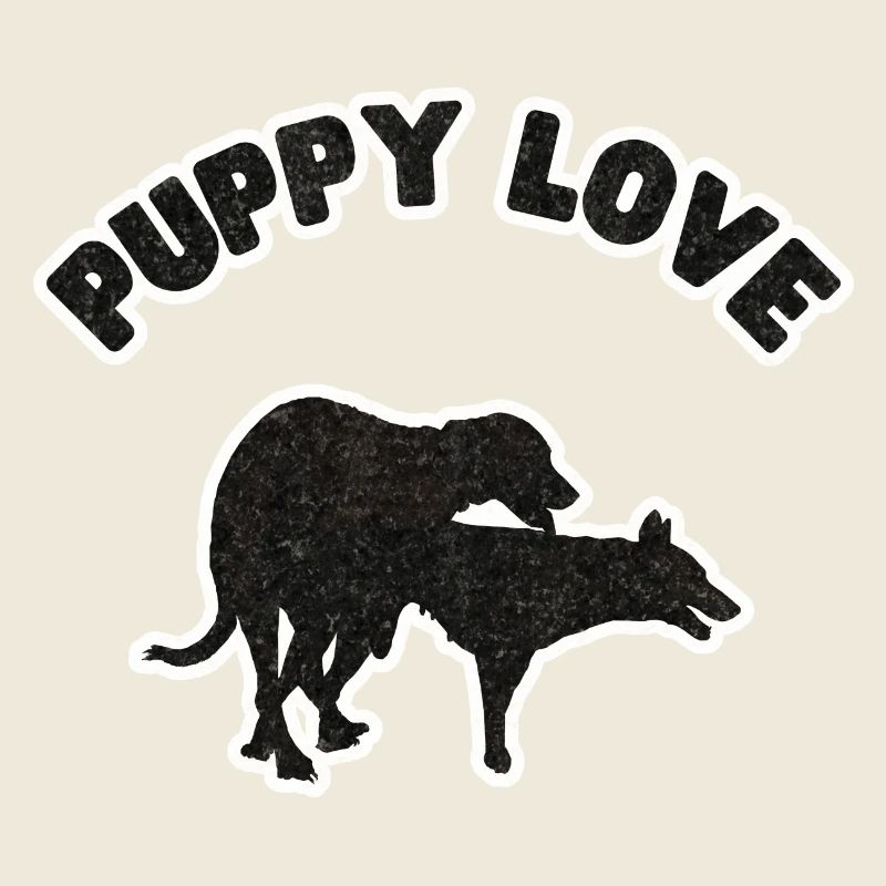 Puppy Love Black Grunge