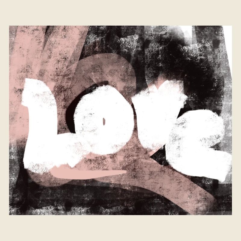 Amour Amour Design Abstrait Moderne