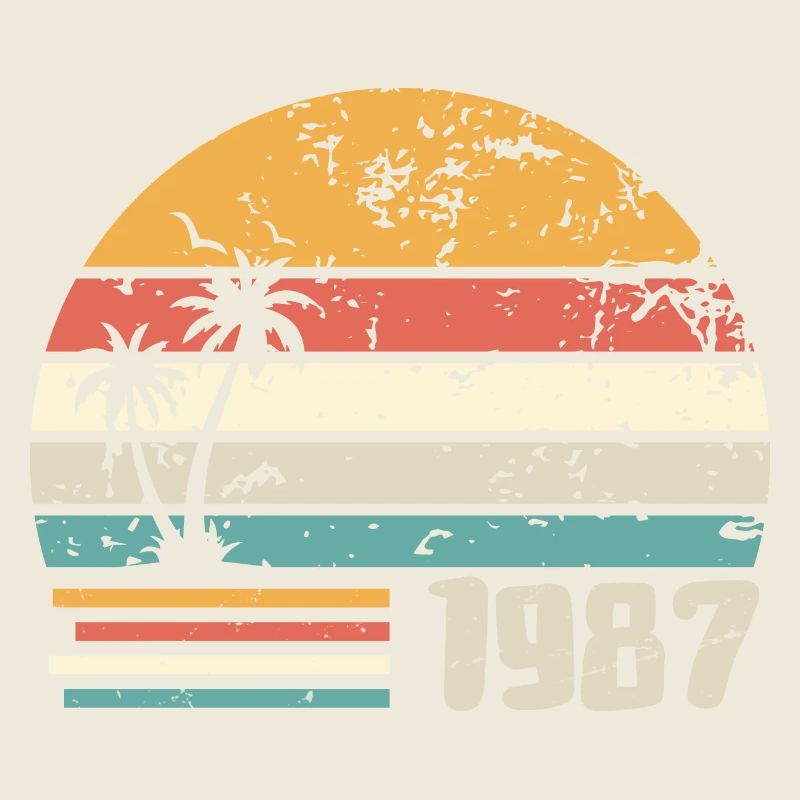 1987 Birthday Gift - Made in 1987 Retro 1987