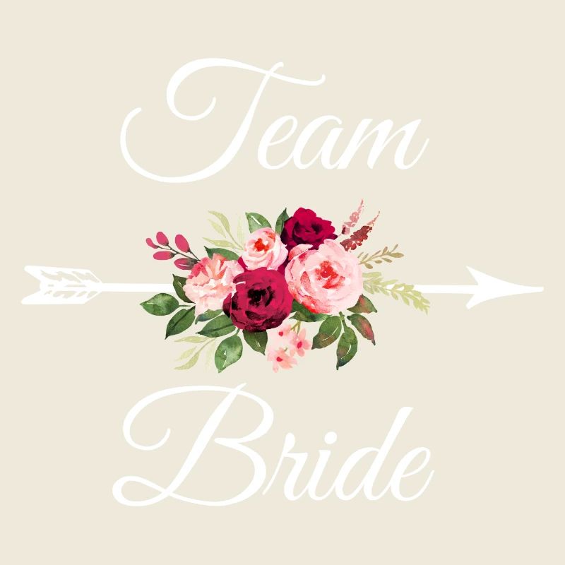 Team bride bouquet de fleurs flèche