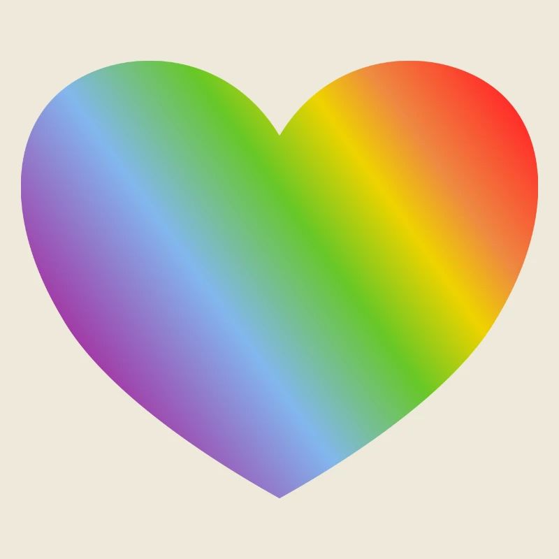 Rainbow heart